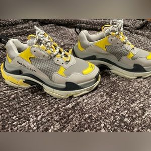 Authentic Women’s Balenciaga Triple S Grey Yellow